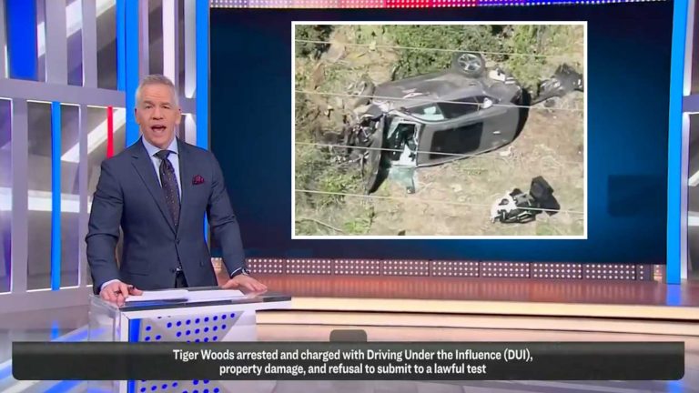 NBC apologizes for showing imagery of wrong Tiger Woods crash